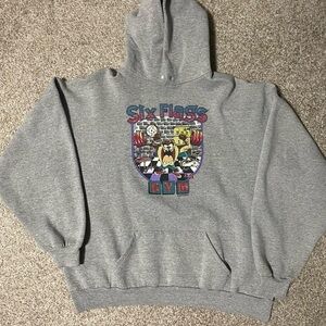 1995 Vintage Six Flags Gym hoodie.